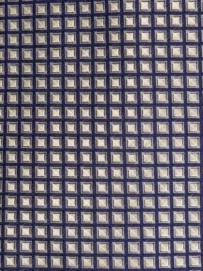 Robert Talbott Navy and White Mini-Check Silk Tie